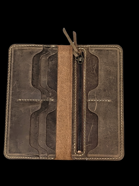 Long Wallet- Crazy Horse Leather